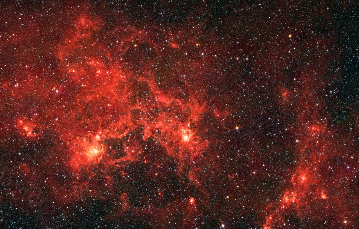 Infrared image from NASA's Spitzer Space Telescope shows the nebula nicknamed 