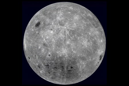 Photograph, the far side of Earth's moon as seen captured by NASA's robotic Lunar Reconnaissance Orbiter spacecraft