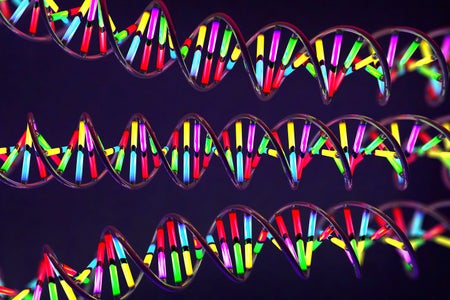 Illustration of DNA molecules