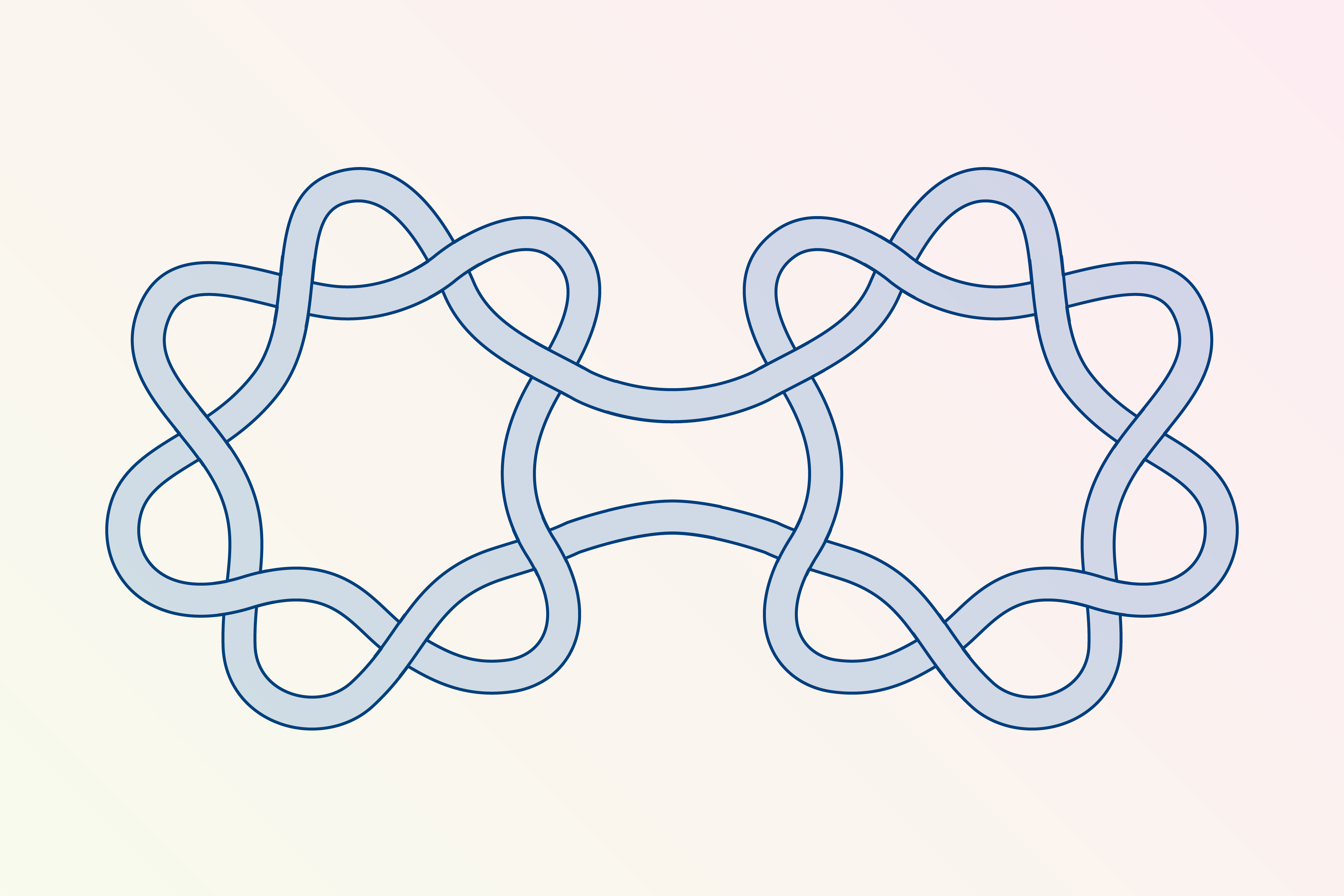 A diagram of a knot