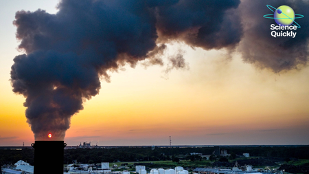 Illustration of smoke coming out of a smoke stack