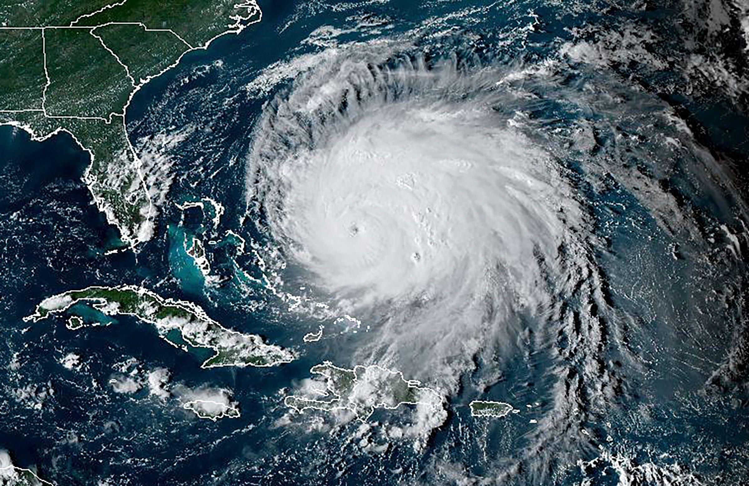 Satellite image of Hurricane Fiona