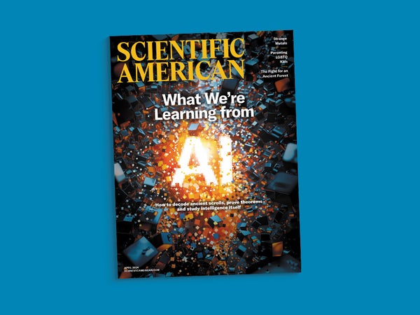 Cover of the April 2024 issue of Scientific American.