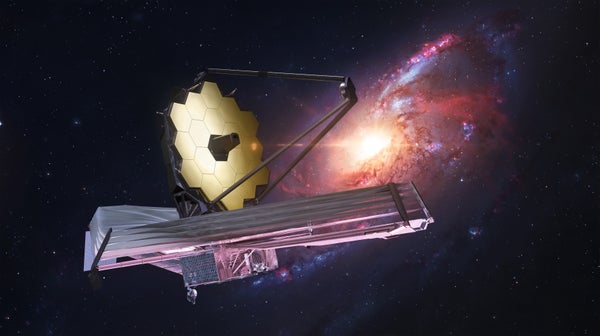 James Webb space telescope in deep space