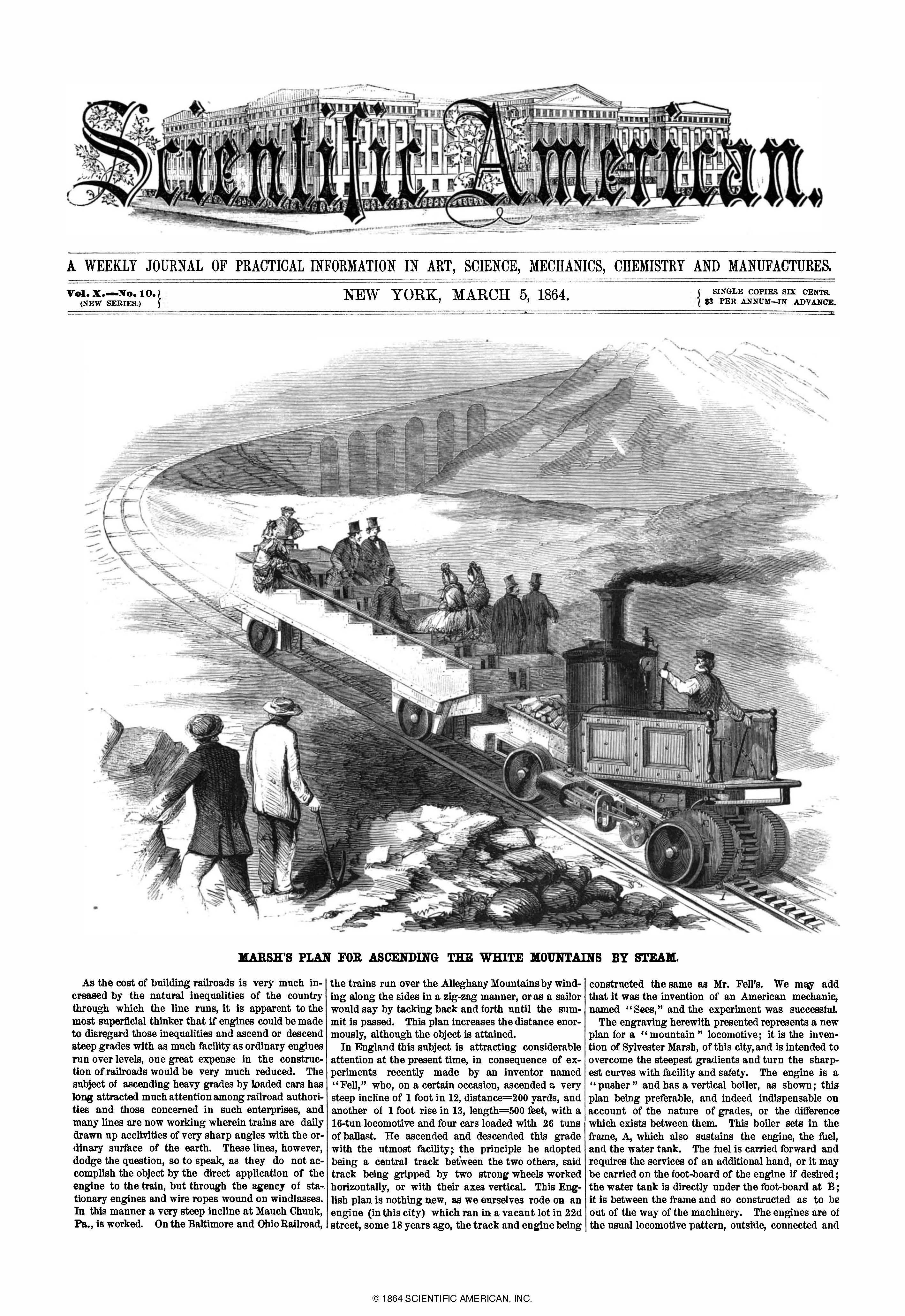 Scientific American Magazine Vol 10 Issue 10