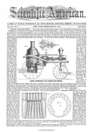 Scientific American Magazine Vol 2 Issue 9