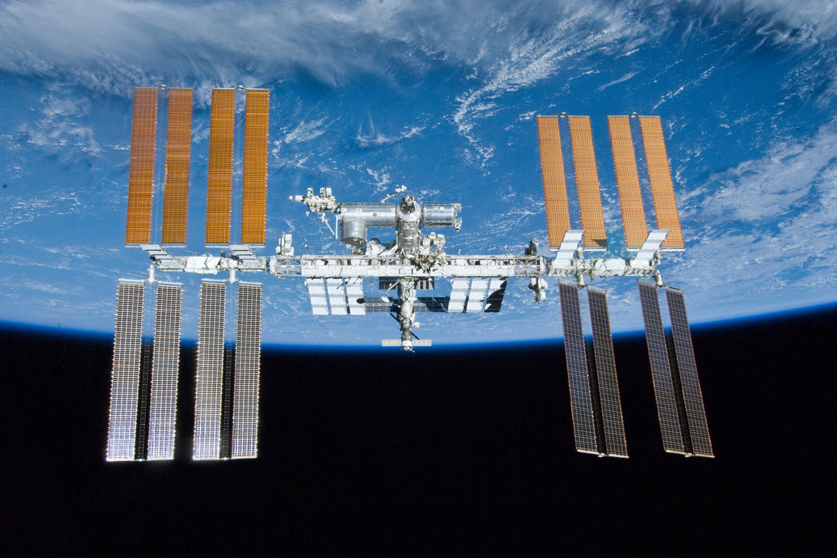 The International Space Station over Earth