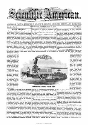 Scientific American Magazine Vol 1 Issue 11