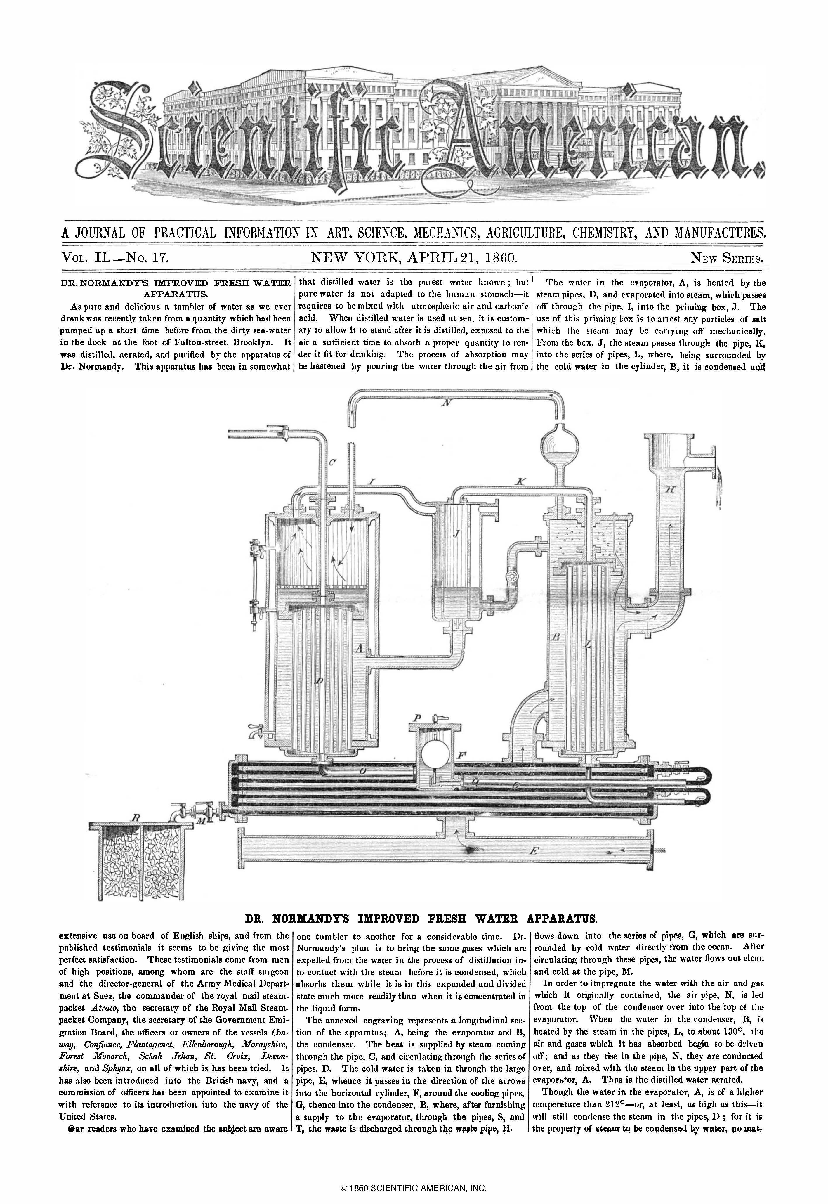 Scientific American Magazine Vol 2 Issue 17