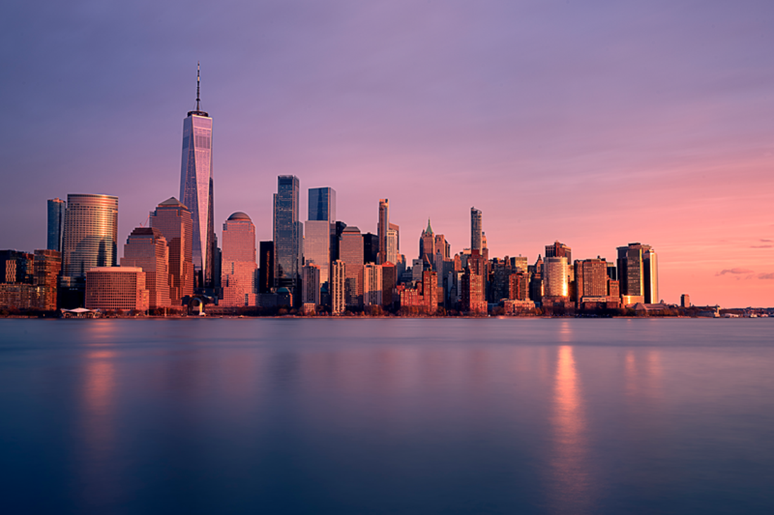 World Trade Center in Sunset,New York,USA