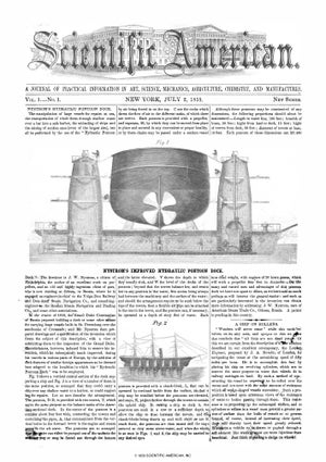 Scientific American Magazine Vol 1 Issue 1