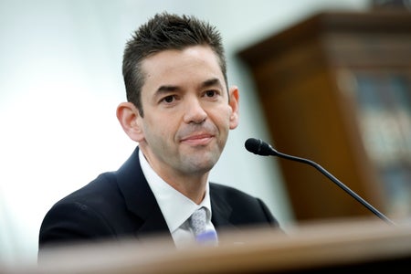 Jared Isaacman, U.S. President Donald Trump's nominee to be National Aeronautics and Space Administration (NASA) Administrator, testifies during a Senate Commerce, Science, and Transportation Committee confirmation hearing in the Russell Senate Office Building on Capitol Hill on April 09, 2025 in Washington, DC.