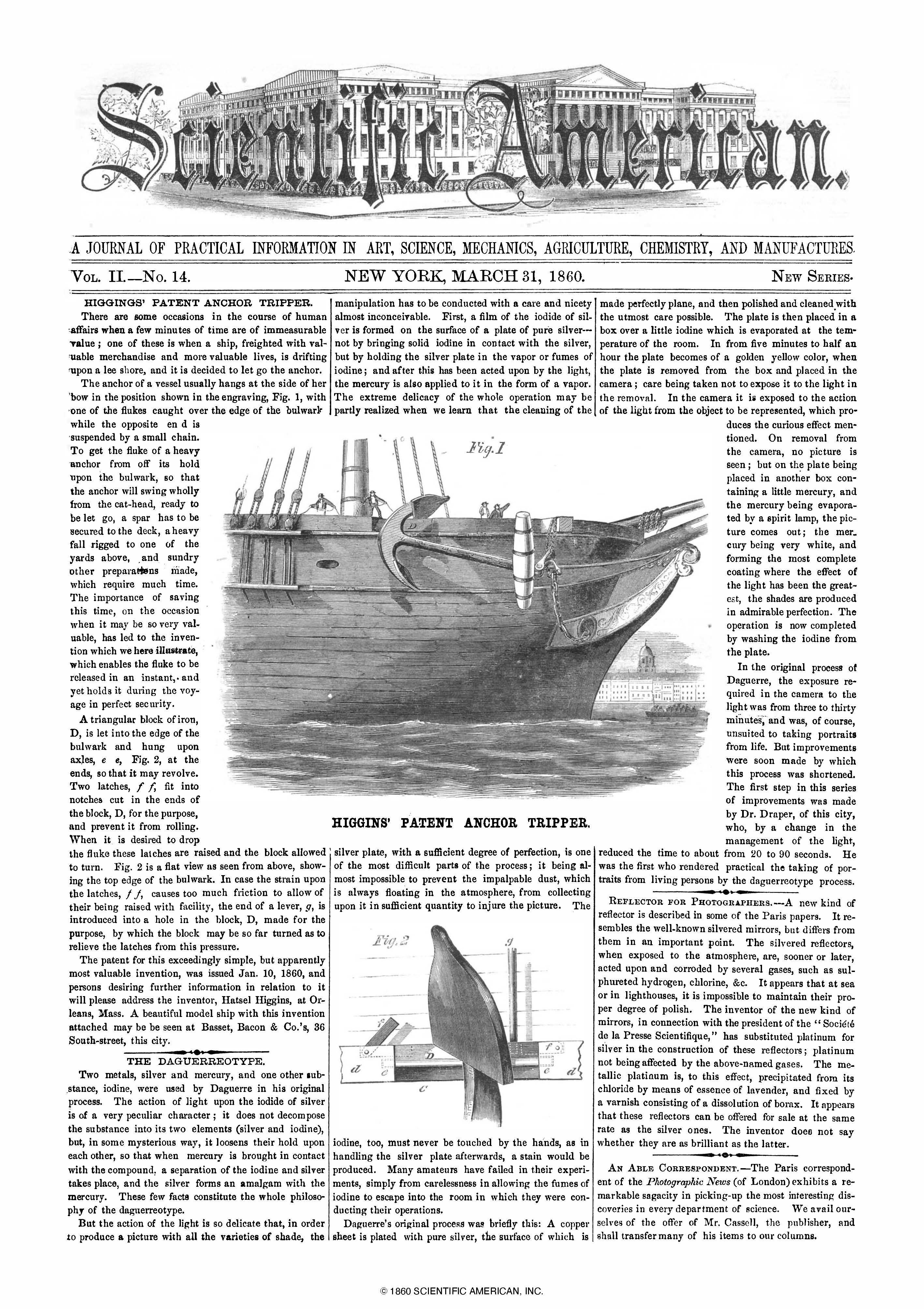 Scientific American Magazine Vol 2 Issue 14