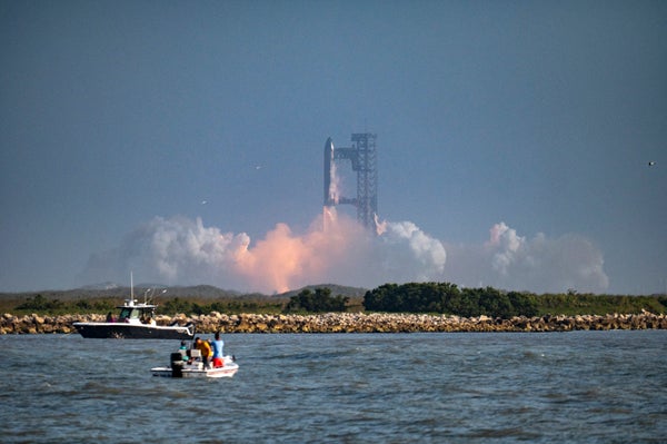 SpaceX Starship Roket Starbase, Teksas'tan Lansman