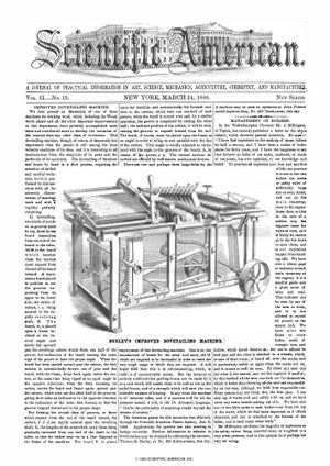 Scientific American Magazine Vol 2 Issue 13
