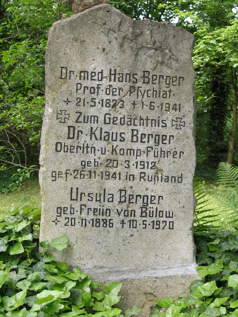 Hans Berger's grave