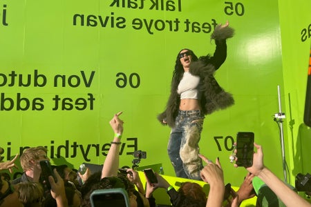 Charli XCX shared her new remix album with a few hundred fans at a special event at Storm King Oct. 10.