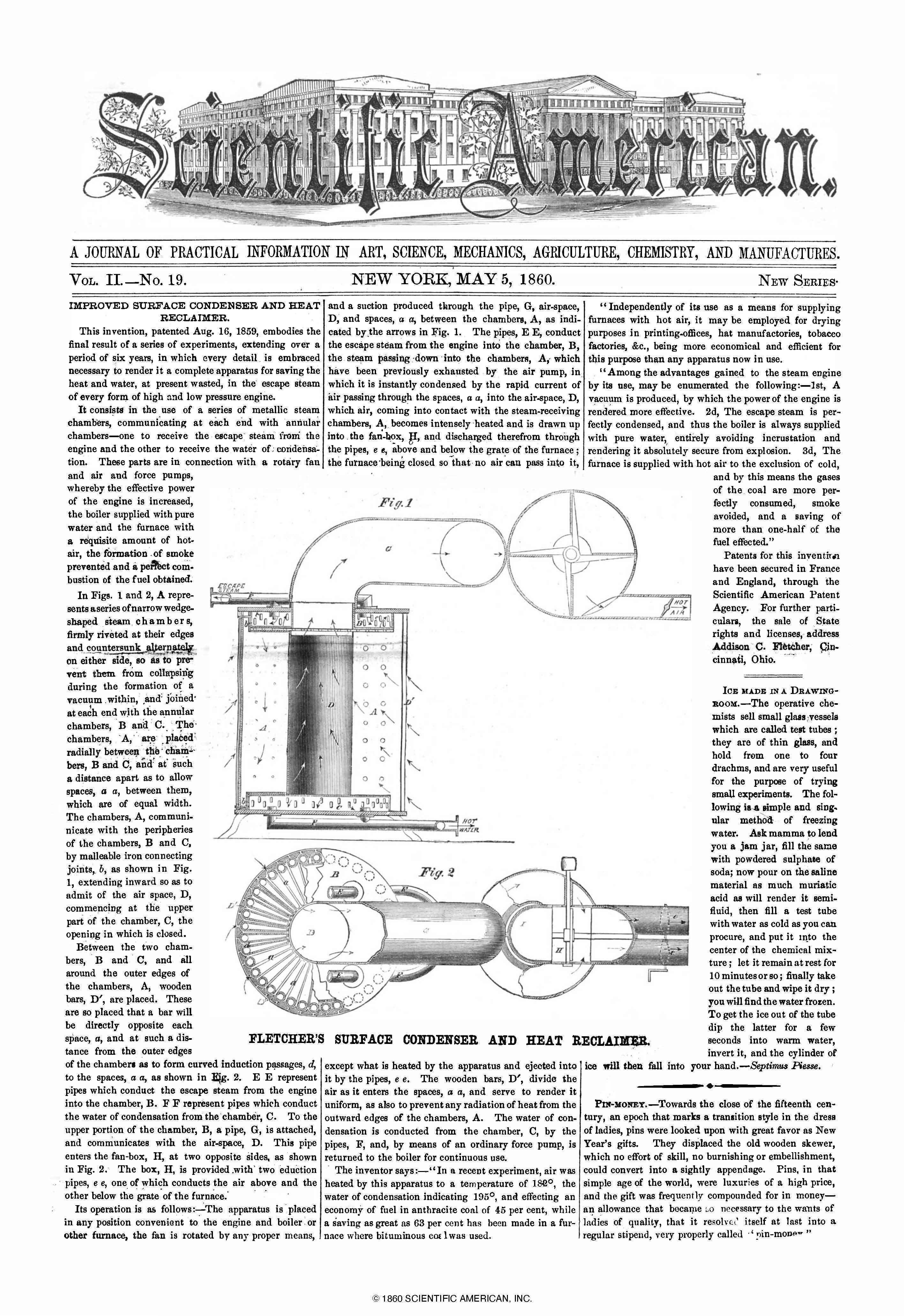 Scientific American Magazine Vol 2 Issue 19