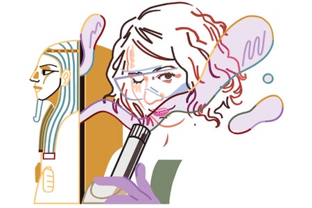 Portrait of archaeochemist Barbara Huber