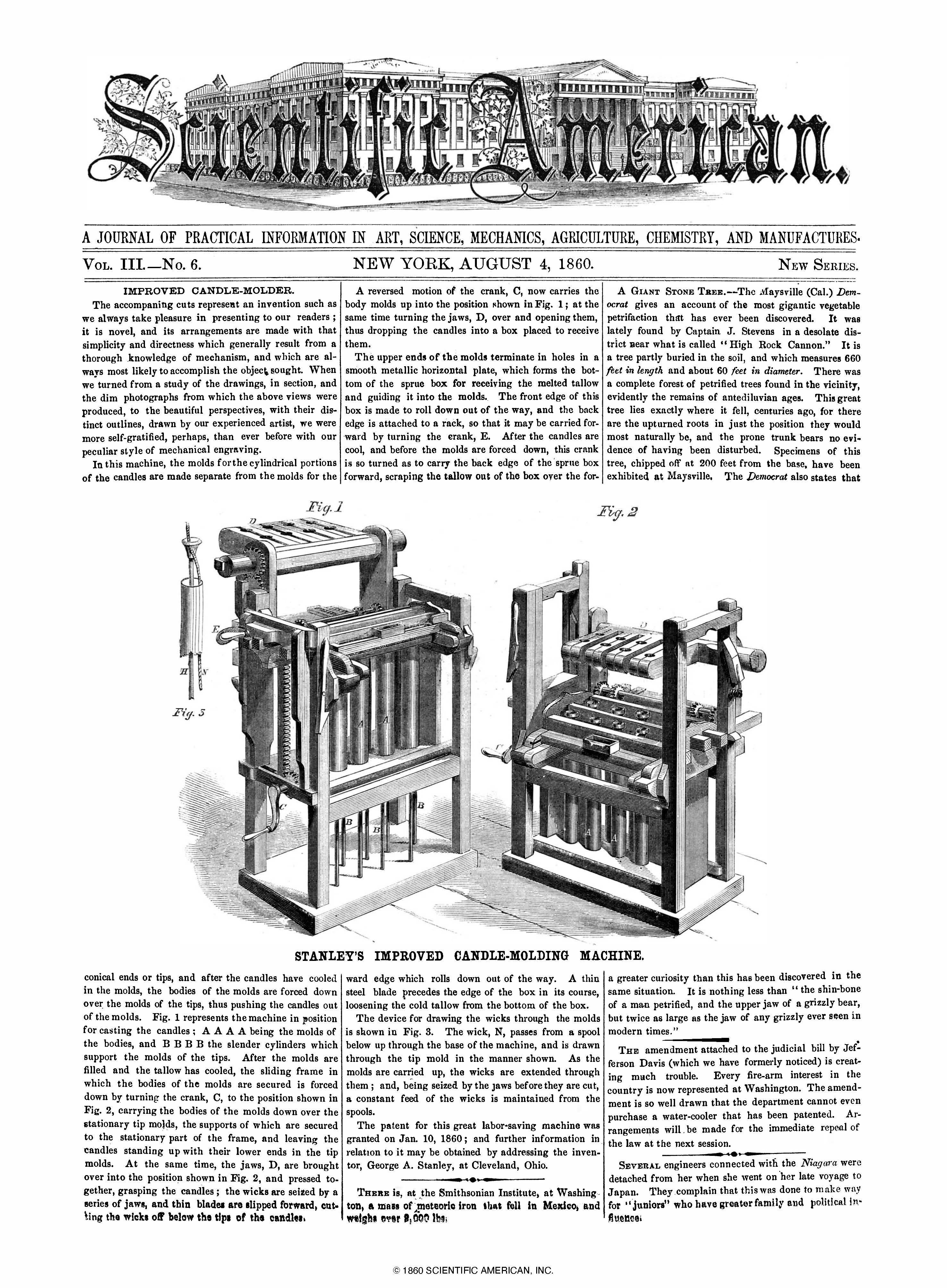 Scientific American Magazine Vol 3 Issue 6