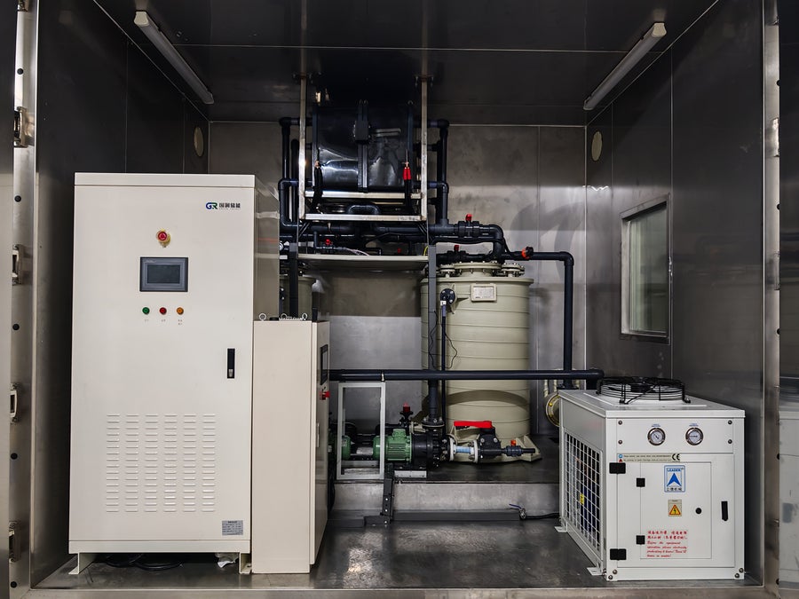 Large batteries in lab