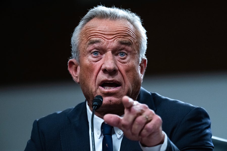 Close up of Robert F. Kennedy Jr. at his confirmation hearing