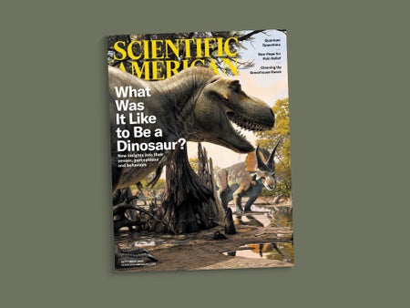 Cover of the September 2024 issue of Scientific American against a green background