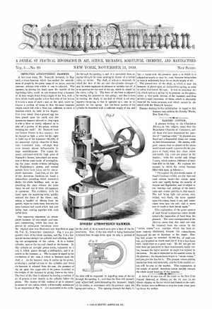 Scientific American Magazine Vol 1 Issue 20