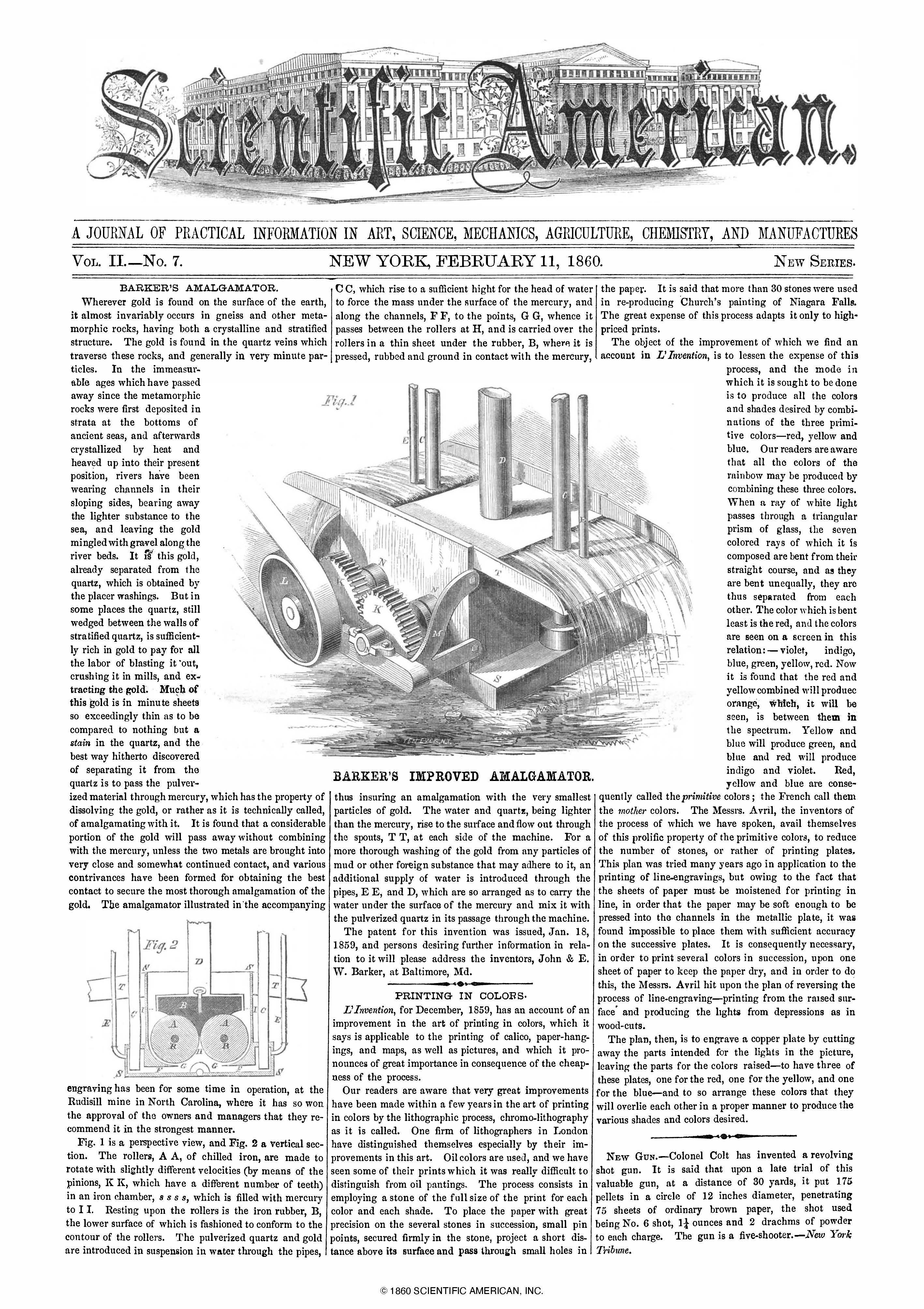 Scientific American Magazine Vol 2 Issue 7