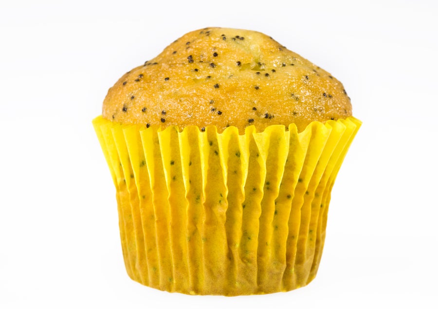 Lemon poppy muffin.