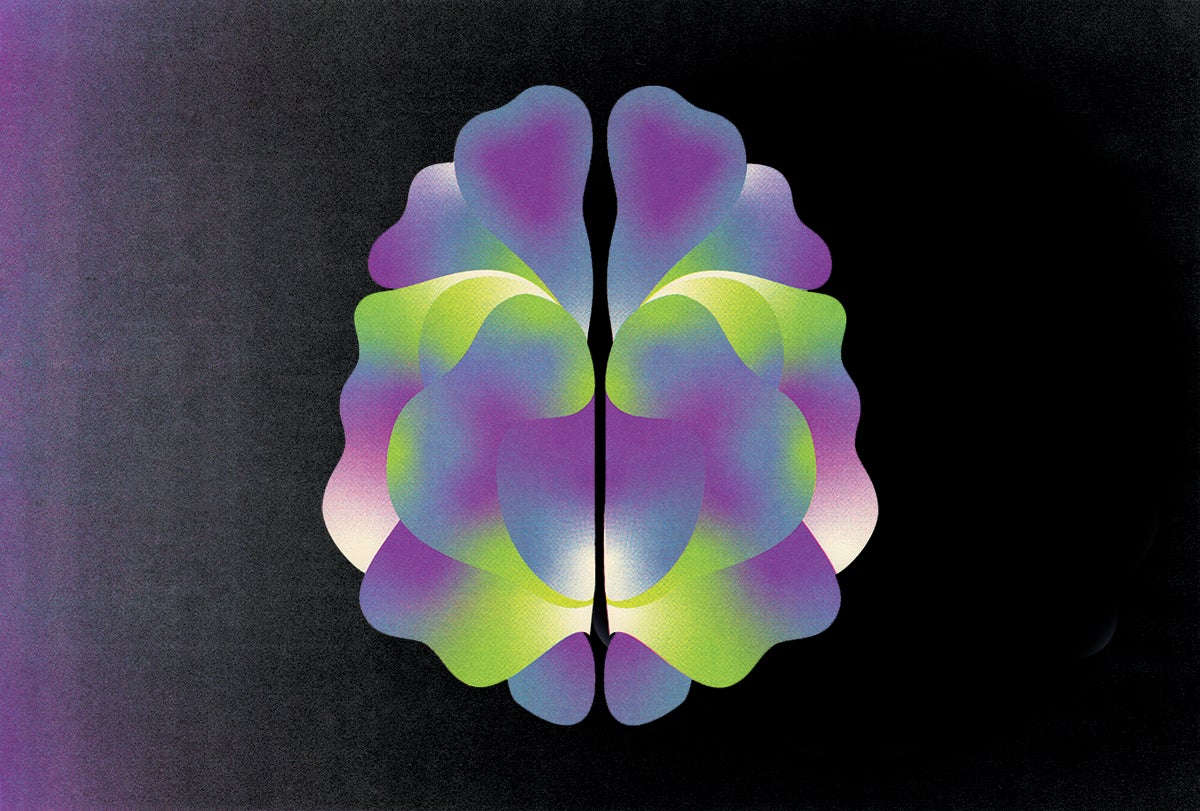 Abstract image of a brain