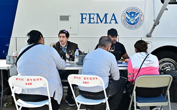 Fire-affected residents meet with FEMA officials