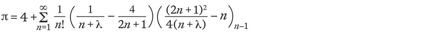 This formula, identified by physicists Arnab Priya Saha and Aninda Sinha, shows how to calculate Pi.