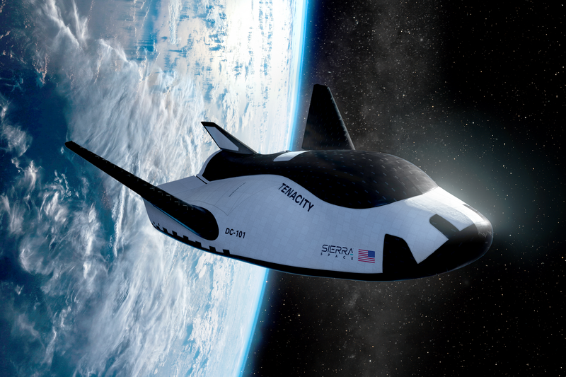 Computer representations of the new Dream Chaser spaceplane