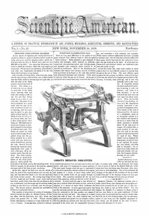 Scientific American Magazine Vol 1 Issue 22