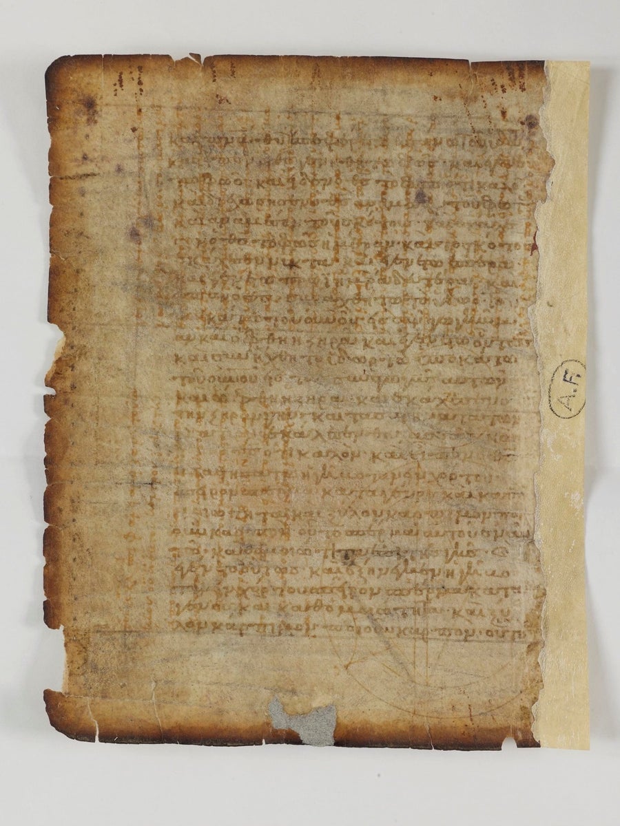 a page with faded writing