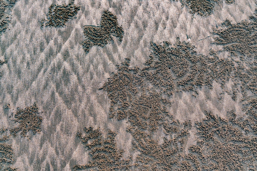 Aerial view of Kolatoli Beach, Bangladesh