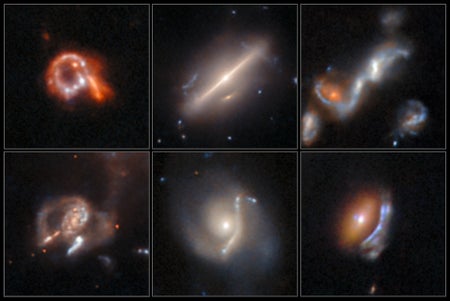 A composite of different anomalies discovered by Hubble