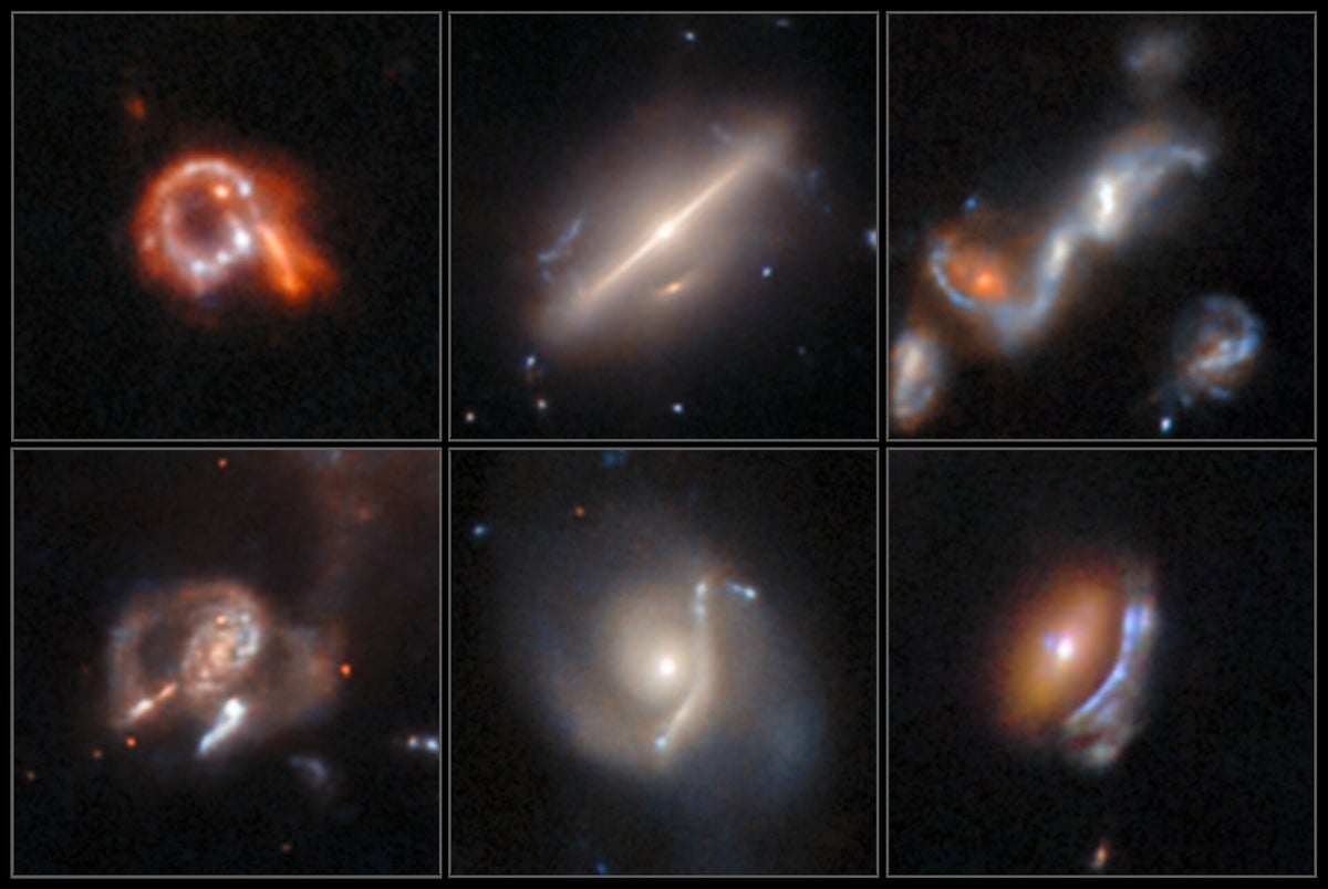 A composite of different anomalies discovered by Hubble