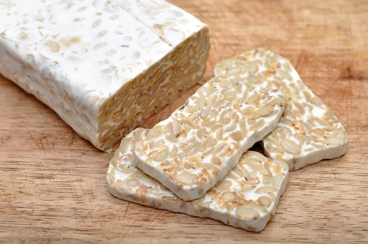 Tempeh is a traditional soy product originally from Indonesia.