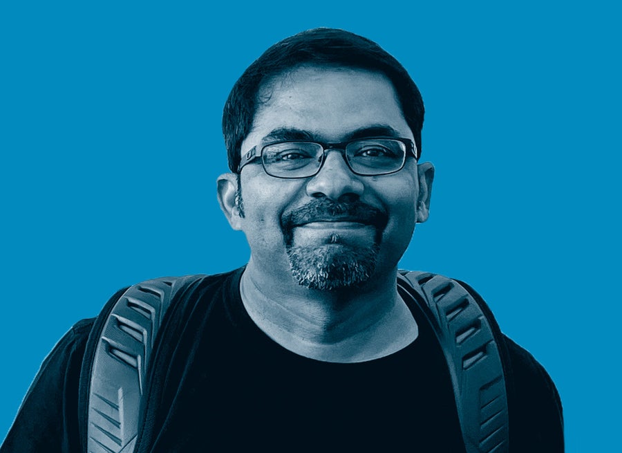 Close-up image of Madhukar Pai