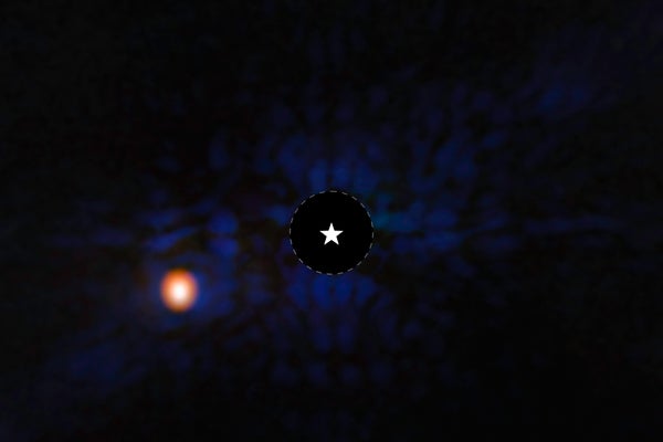 Star icon in a white circle with a light orange circle on a purple and black marbled background.