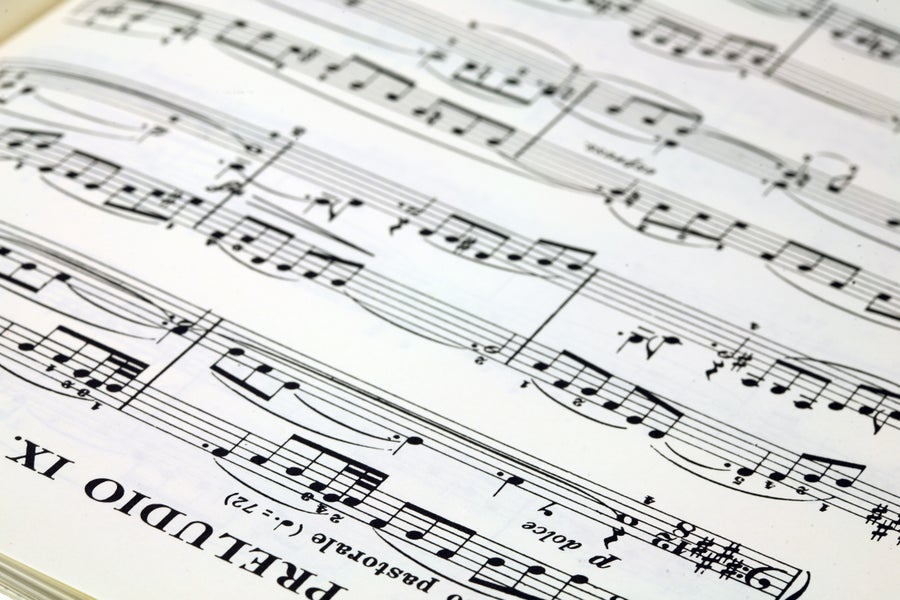 Piano sheet music