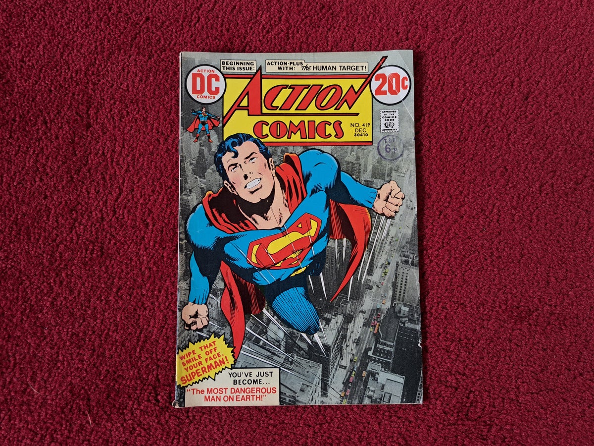 Action Comics Cover featuring Superman