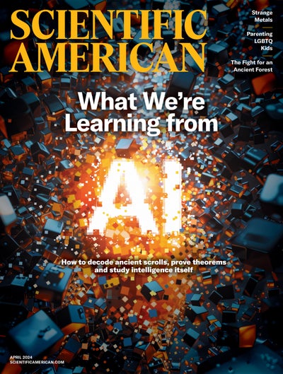 Scientific American April 2024 Issue Cover