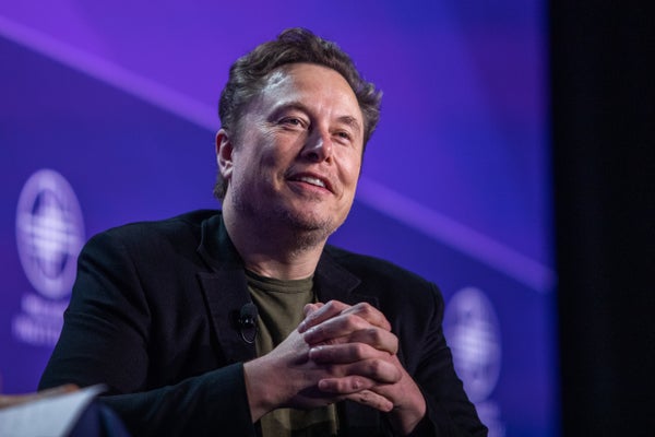 Elon Musk, co-founder of Tesla and SpaceX and XAI.