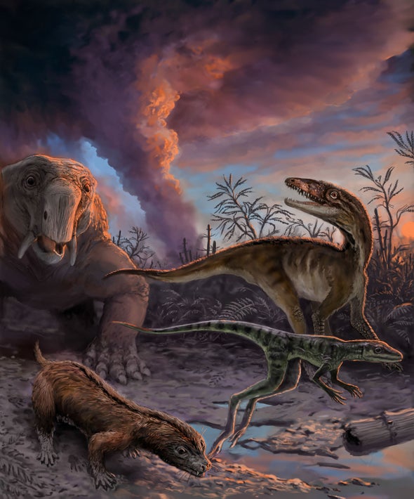 Los Primeros Dinosaurios Aparecieron Poco Despues De Sus Precursores Scientific American Espanol