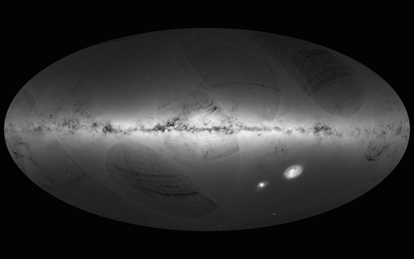 El satélite Gaia traza un mapa de la Vía Láctea con más de mil millones de estrellas