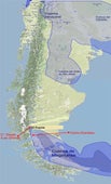 Mapa sitios de excavación en Chile