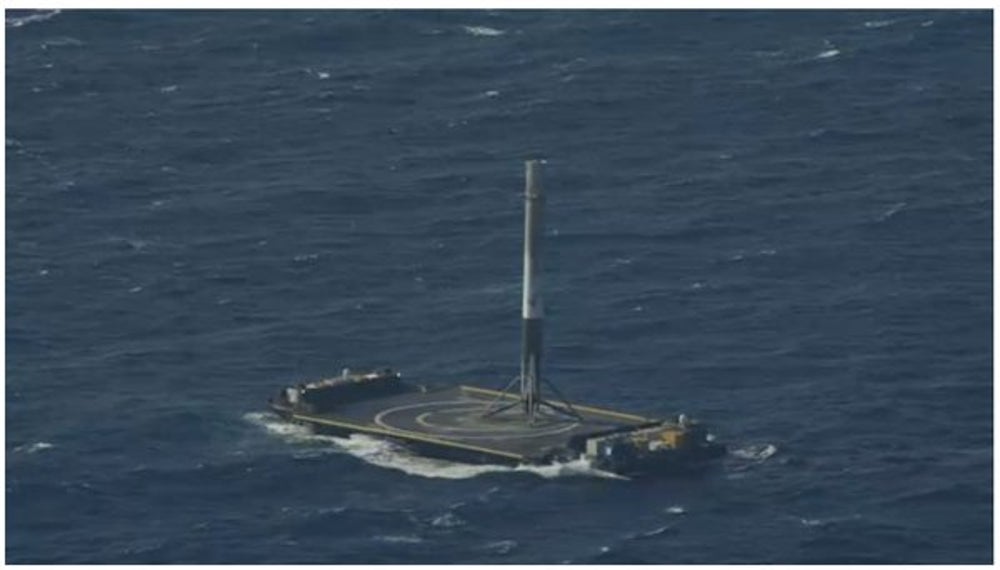 SpaceX Sticks a Rocket Landing at Sea in Historic First | Scientific